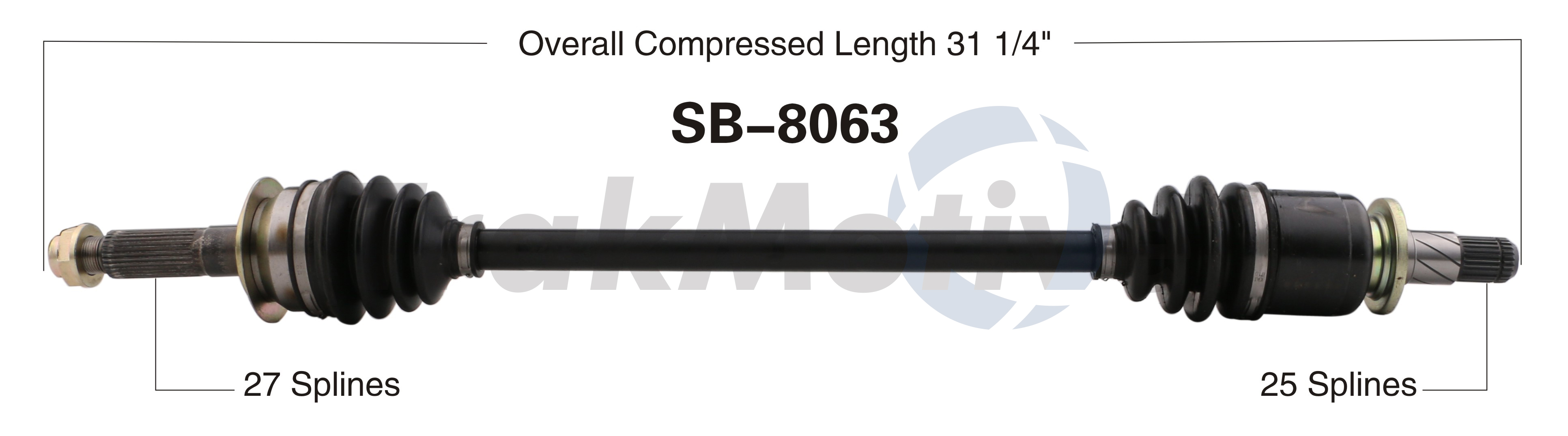 CV Axle Shaft TrakMotive SB-8063