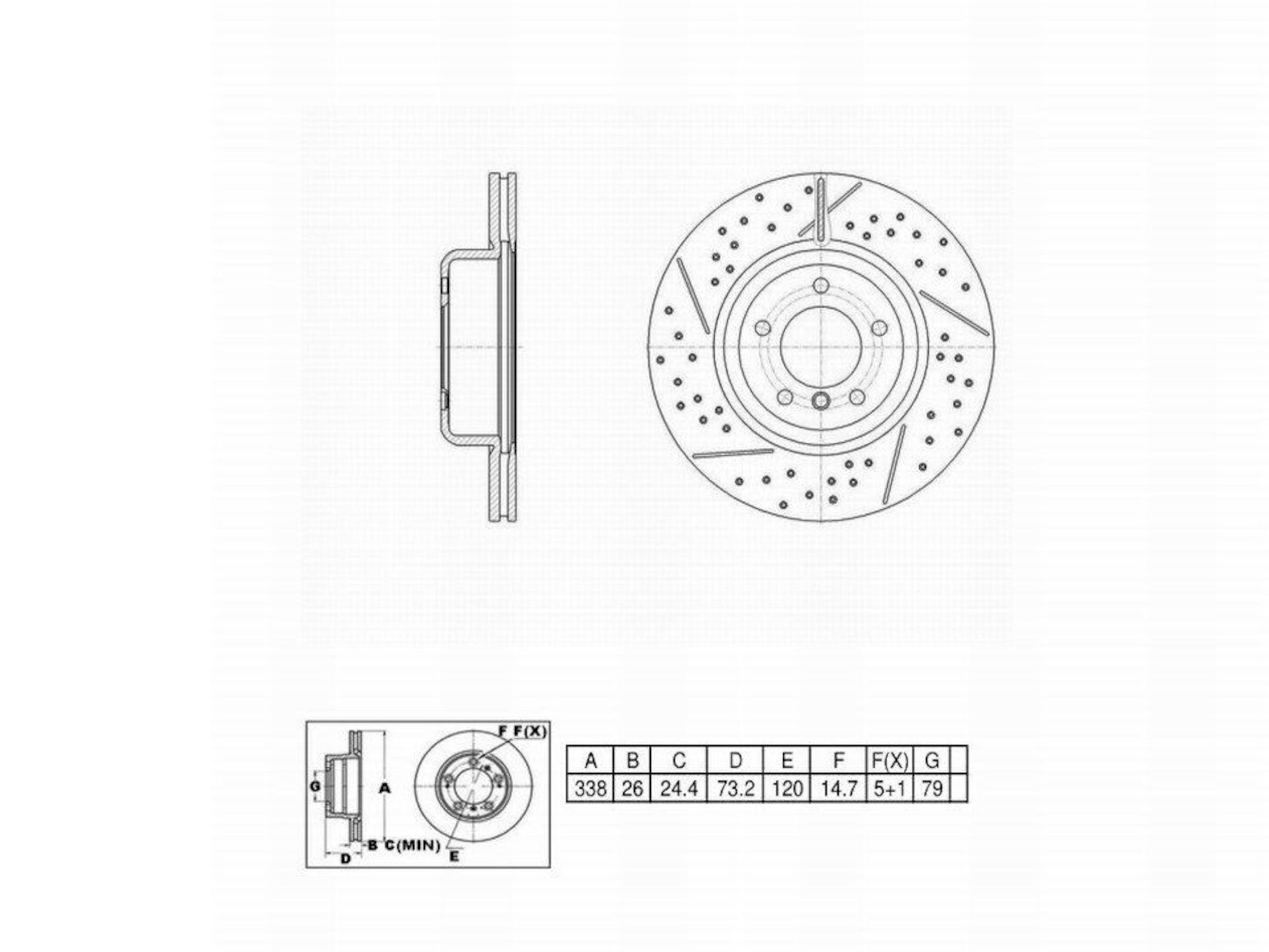 Disc Brake Rotor Perfect Stop PS900986HC