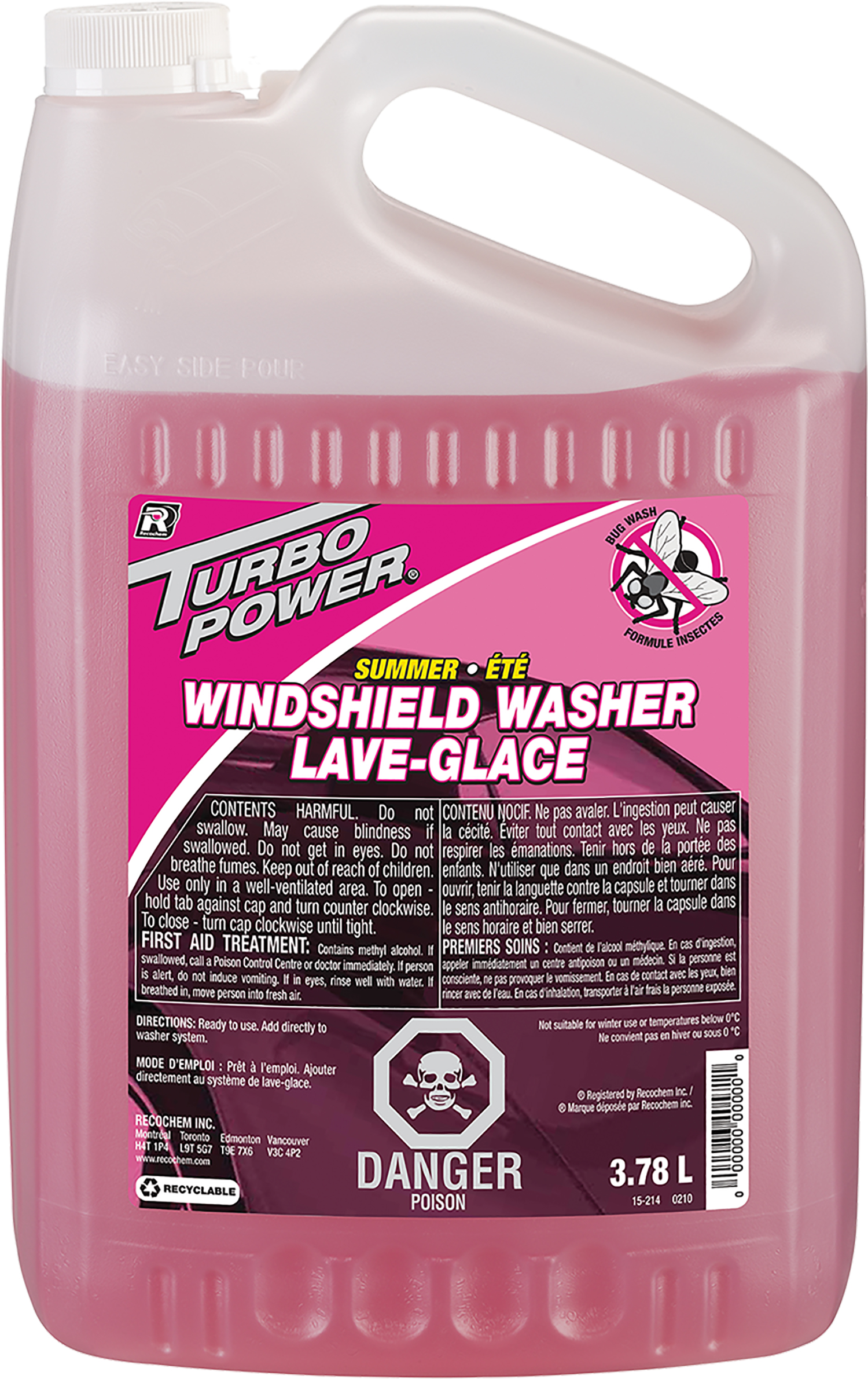 Windshield / Headlight Washer Fluid Recochem 15-214