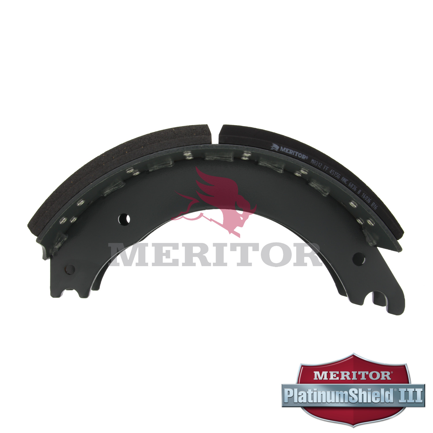 Drum Brake Shoe and Lining Assembly Meritor XSMA3124515Q