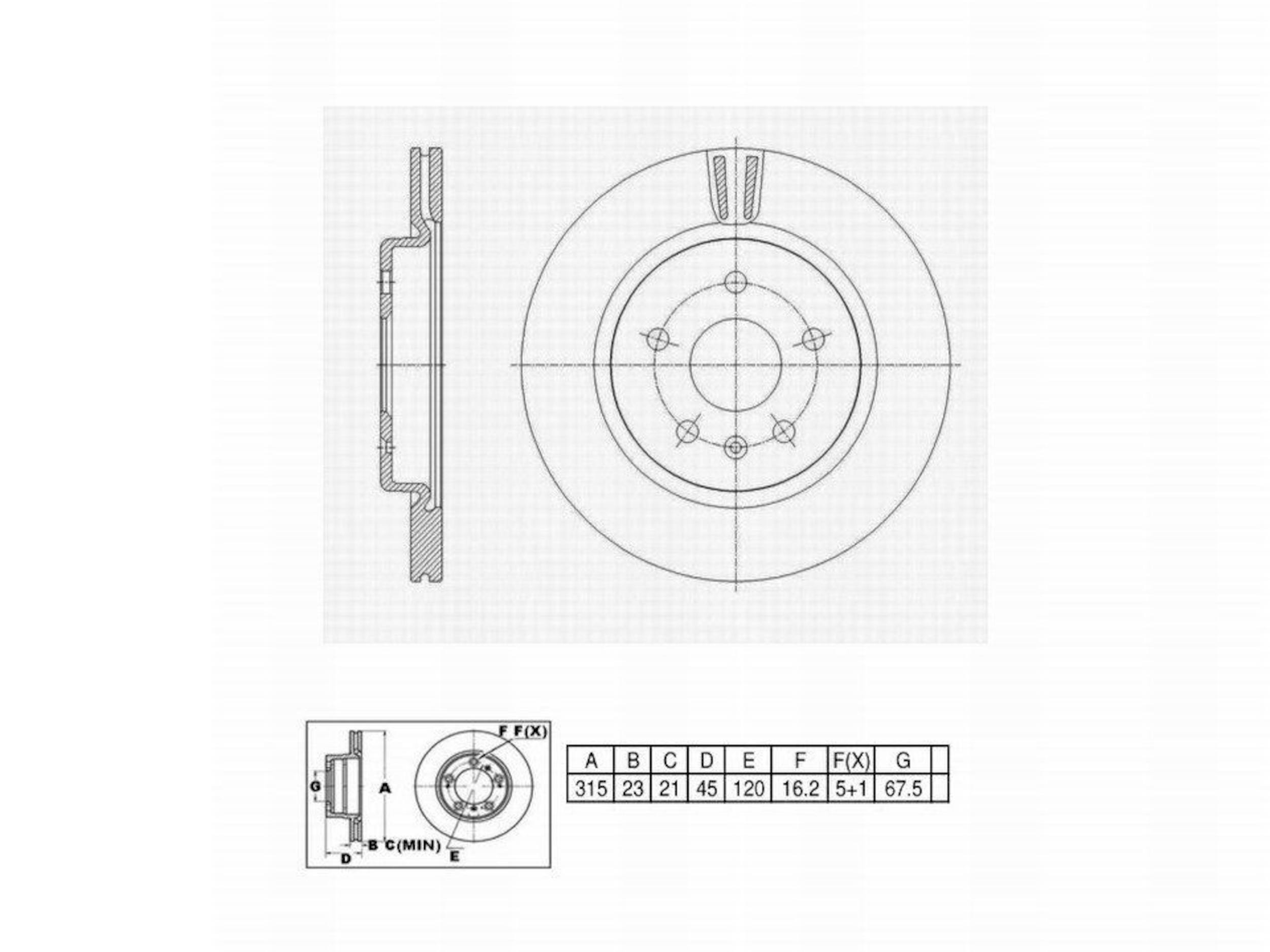 Disc Brake Rotor Perfect Stop PS4422443HC