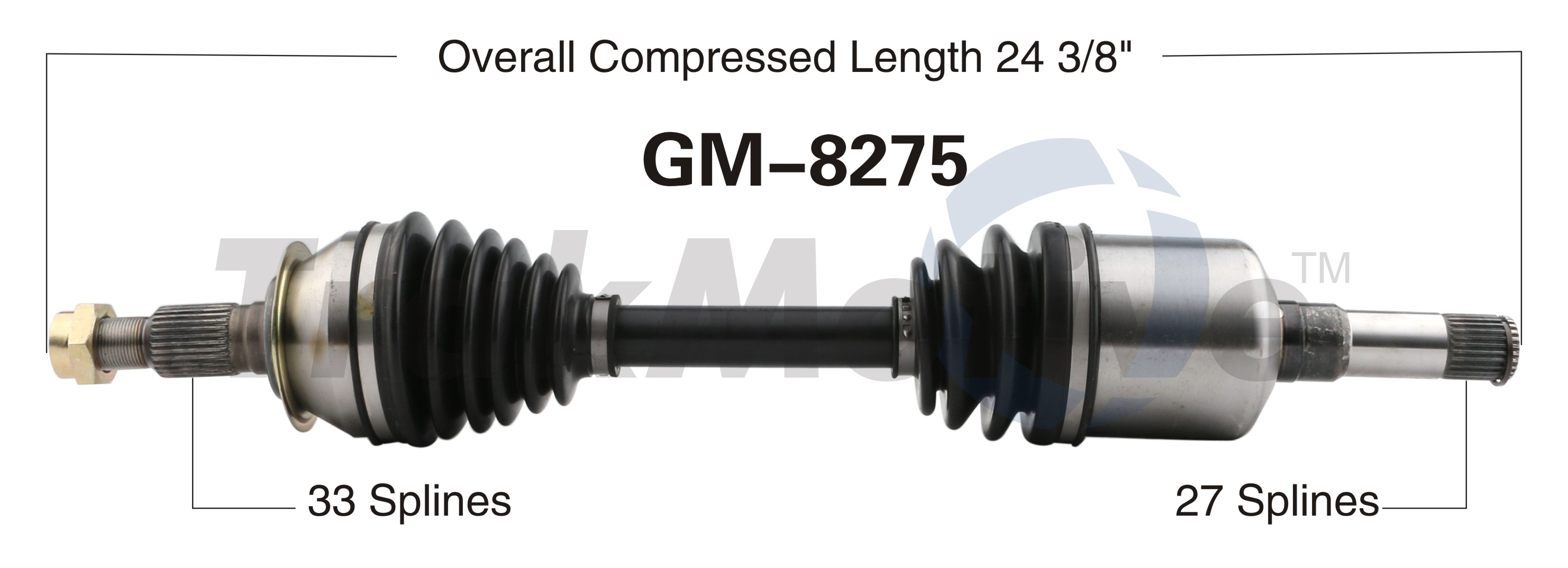 CV Axle Shaft TrakMotive GM-8275