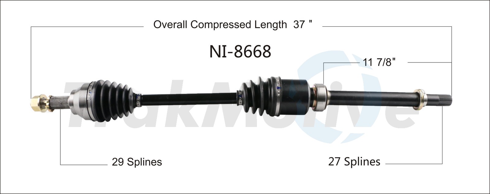 CV Axle Shaft TrakMotive NI-8668