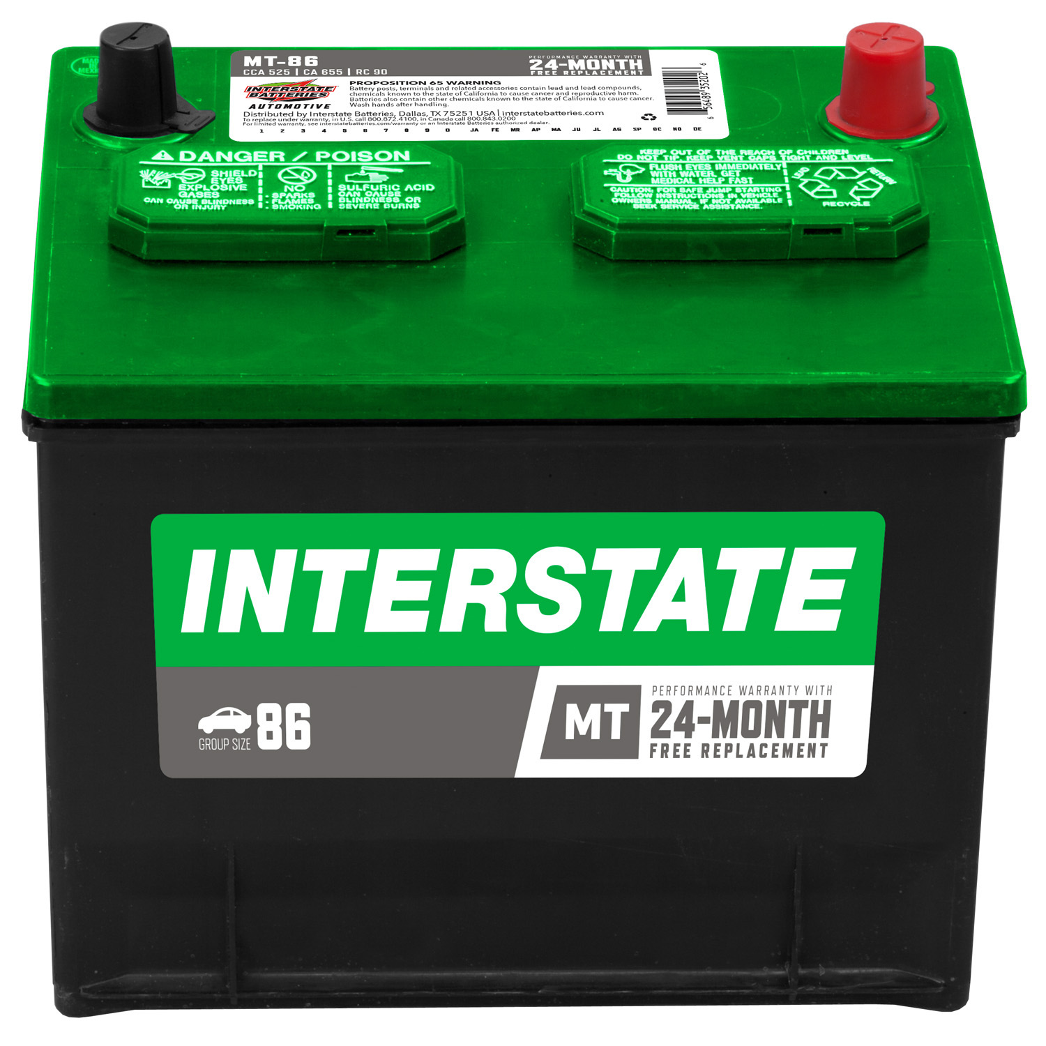 Vehicle Battery Interstate MT-86