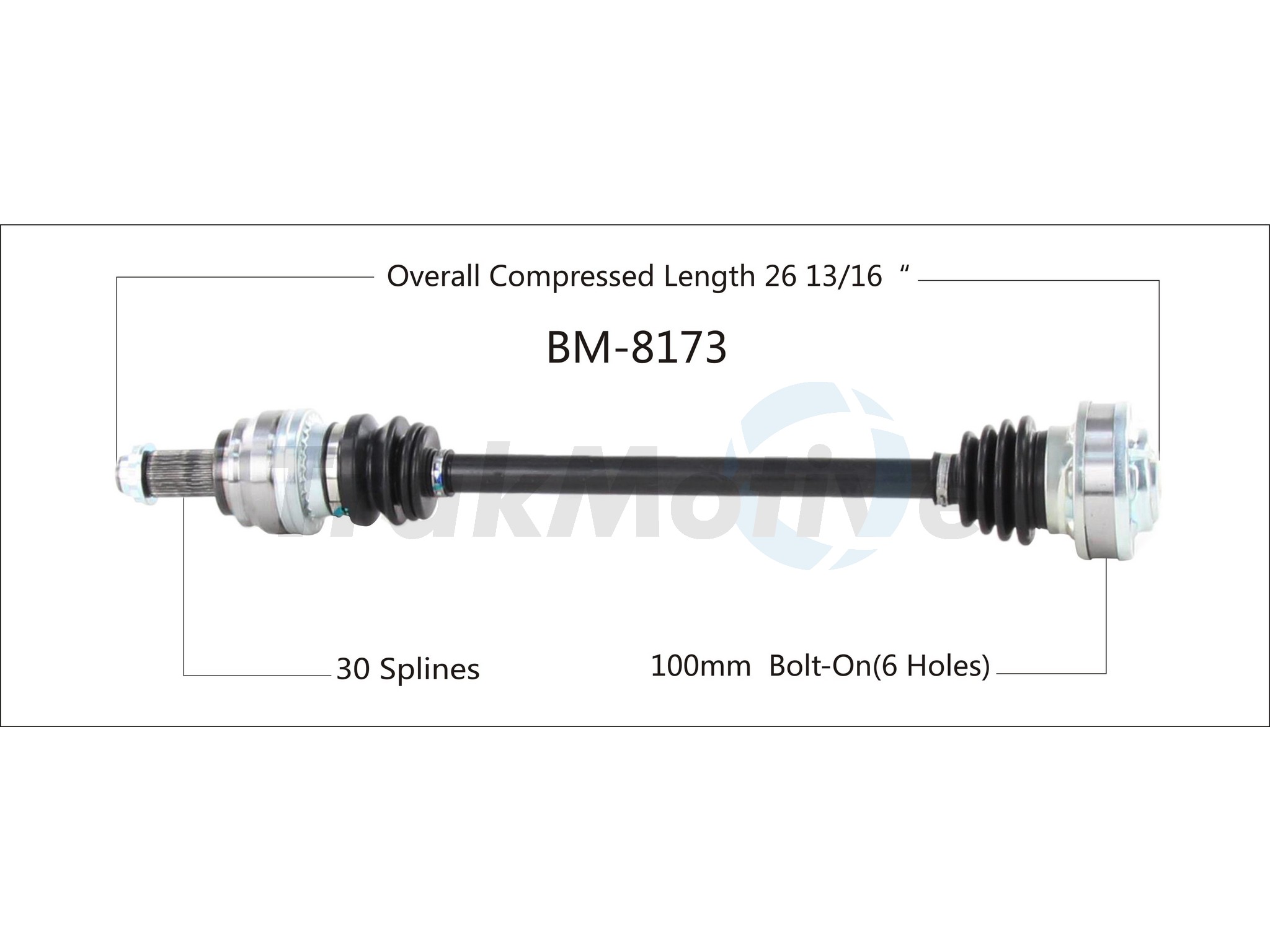 CV Axle Shaft TrakMotive BM-8173