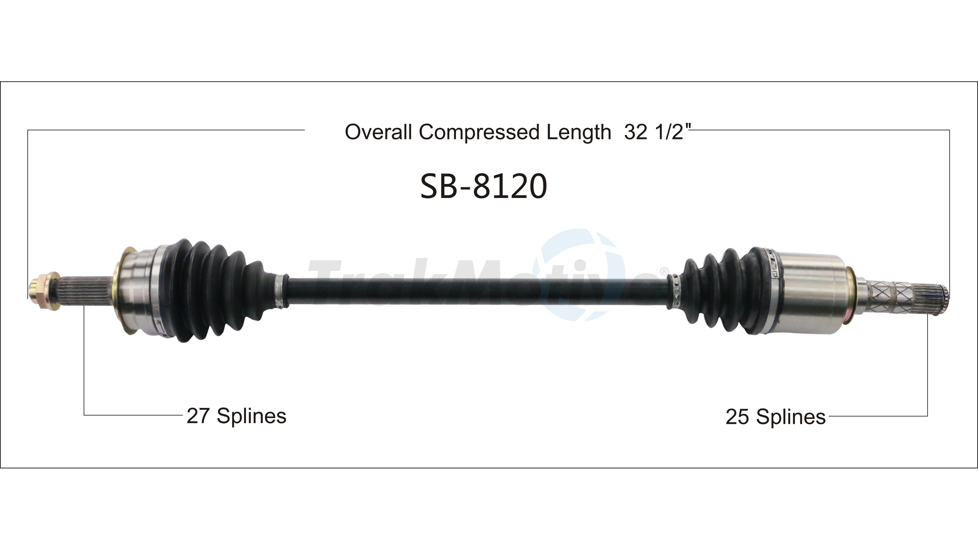 CV Axle Shaft TrakMotive SB-8120