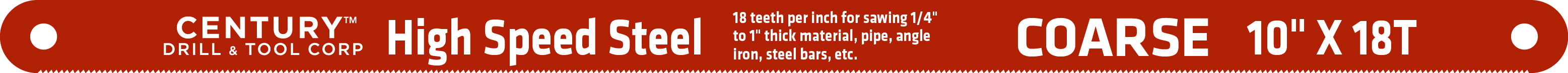 Hacksaw Blade Century Drill & Tool 04325