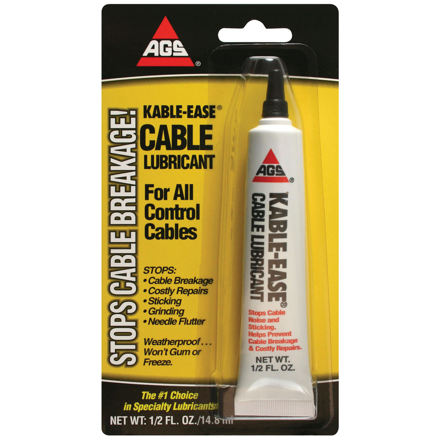 AGS | Kable-Ease Cable Lubricant, Tube, .5 oz, Card, Hardware MZ4H | Auto  Value Parts Stores