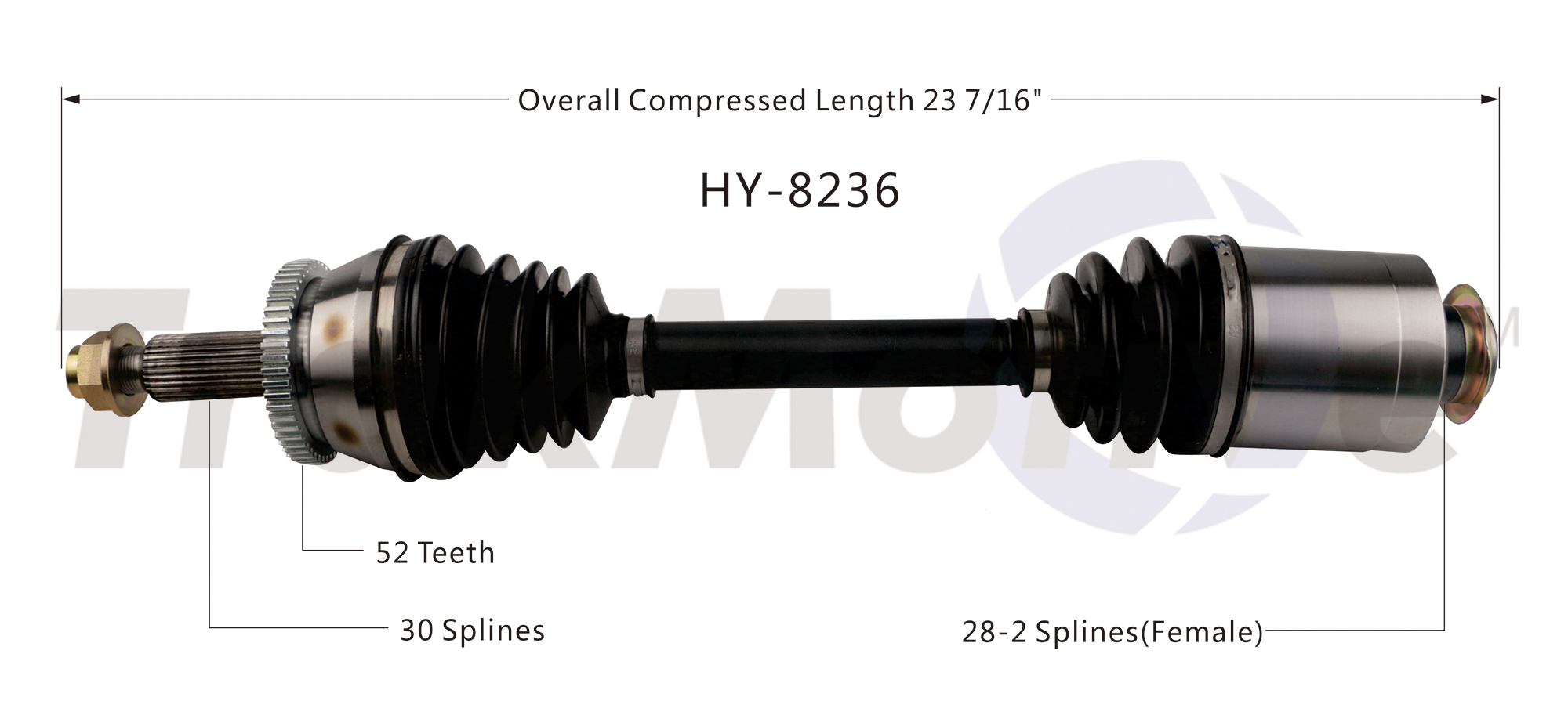 CV Axle Shaft TrakMotive HY-8236