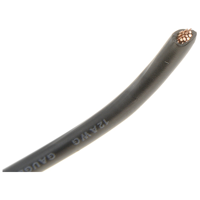 Dorman Primary Wire Spool, 12 Gauge, Black, 100 Ft