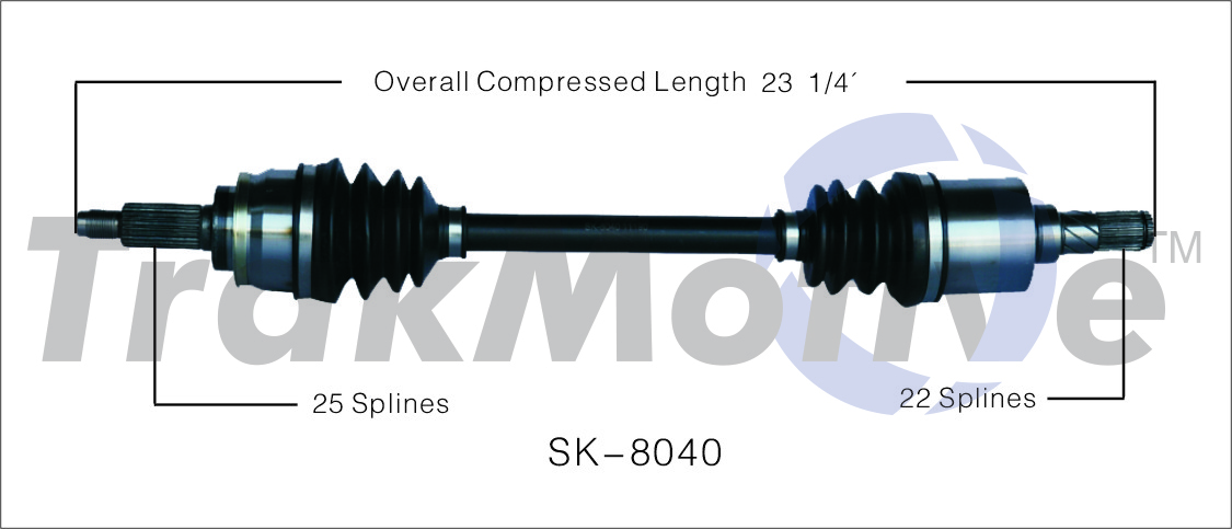 CV Axle Shaft TrakMotive SK-8040