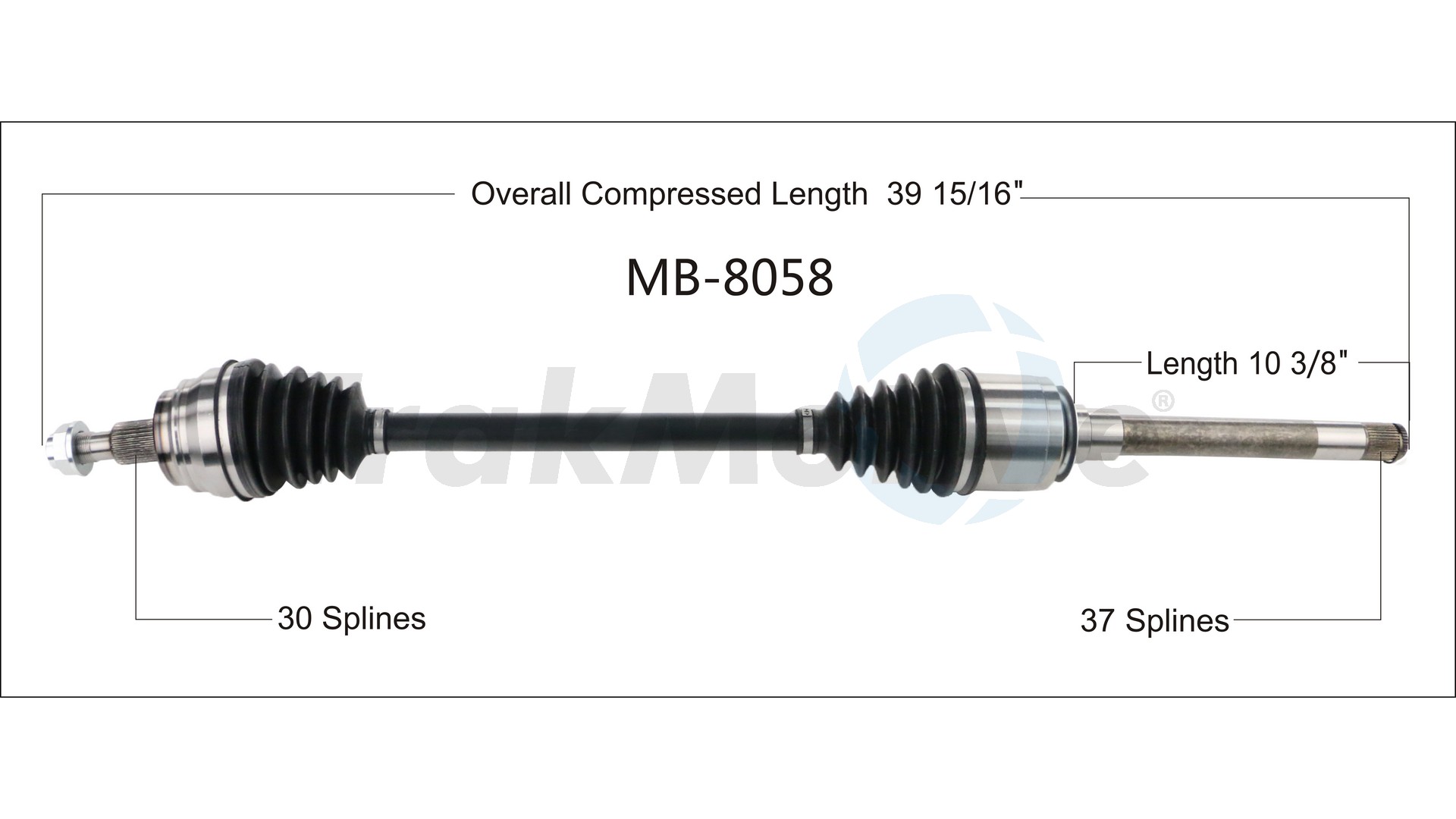 CV Axle Shaft TrakMotive MB-8058