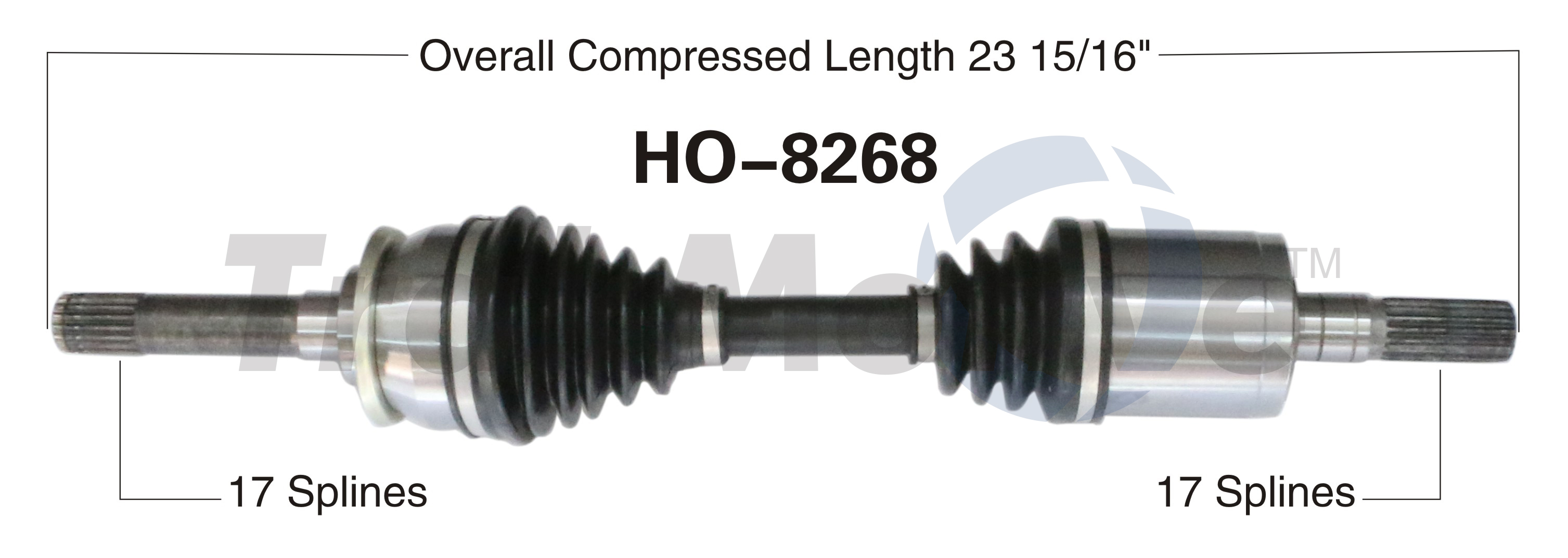 CV Axle Shaft TrakMotive HO-8268