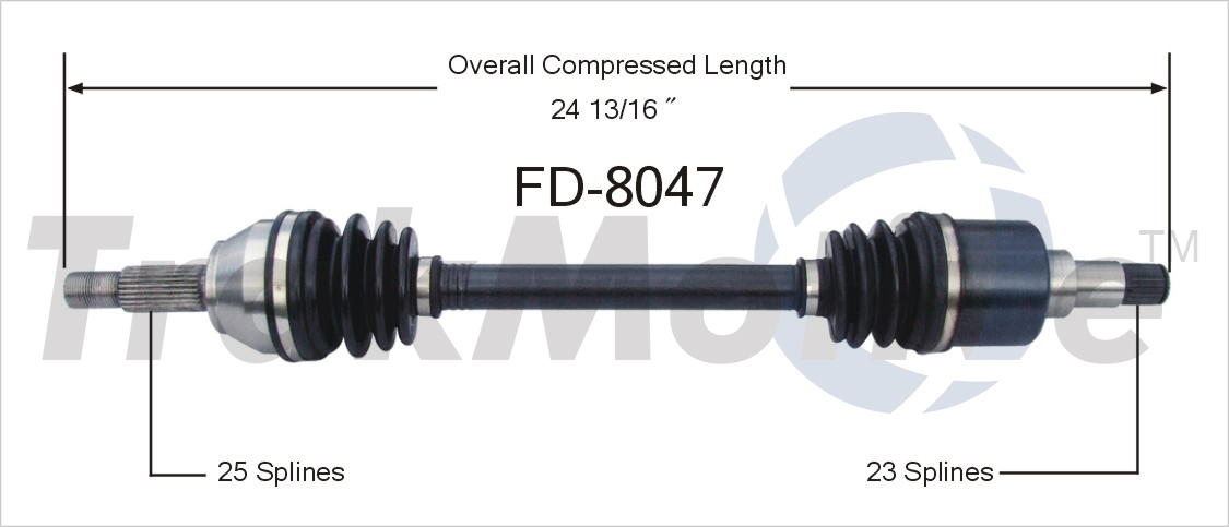 CV Axle Shaft TrakMotive FD-8047