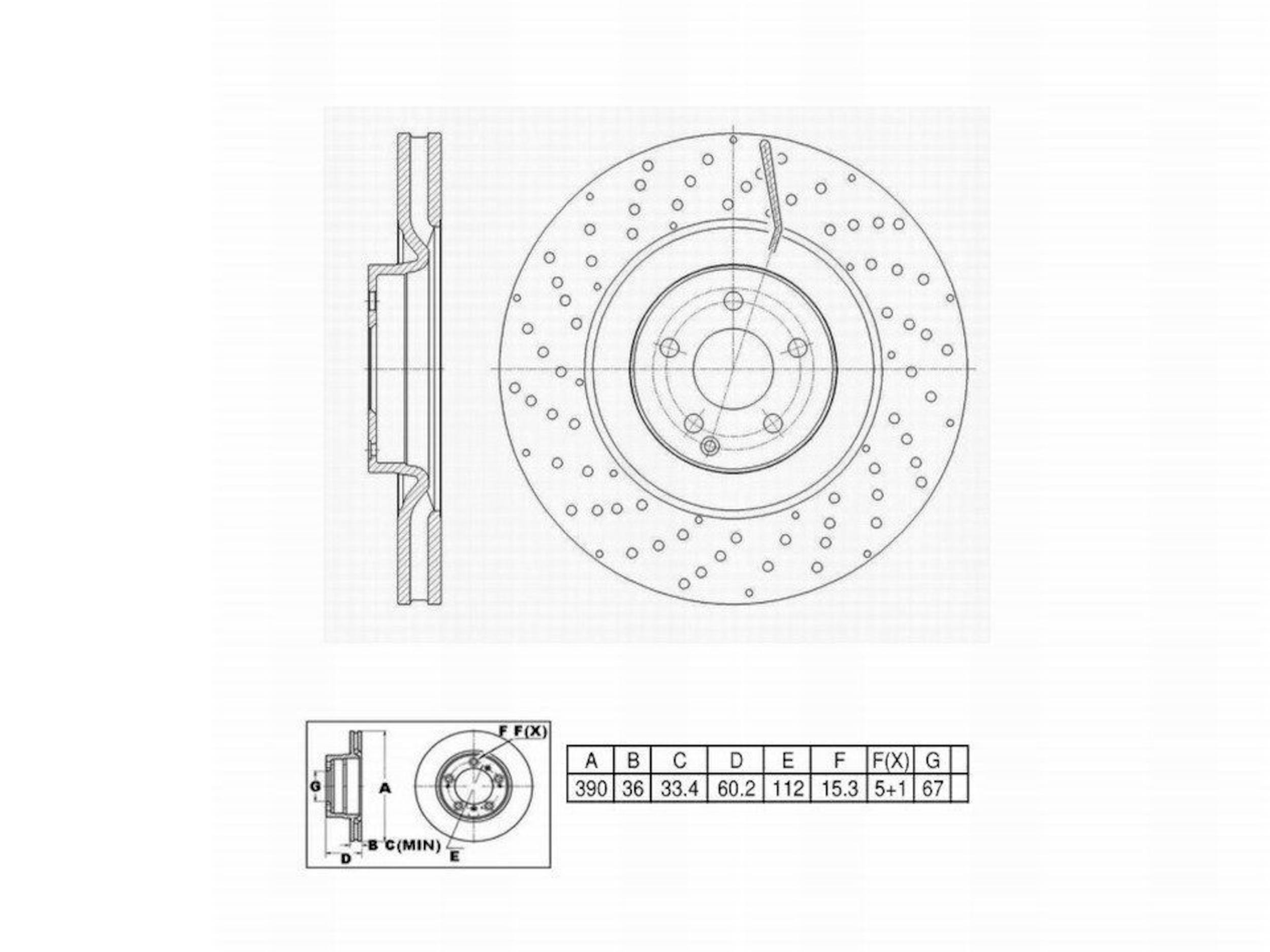 Disc Brake Rotor Perfect Stop PS4421862DRHC