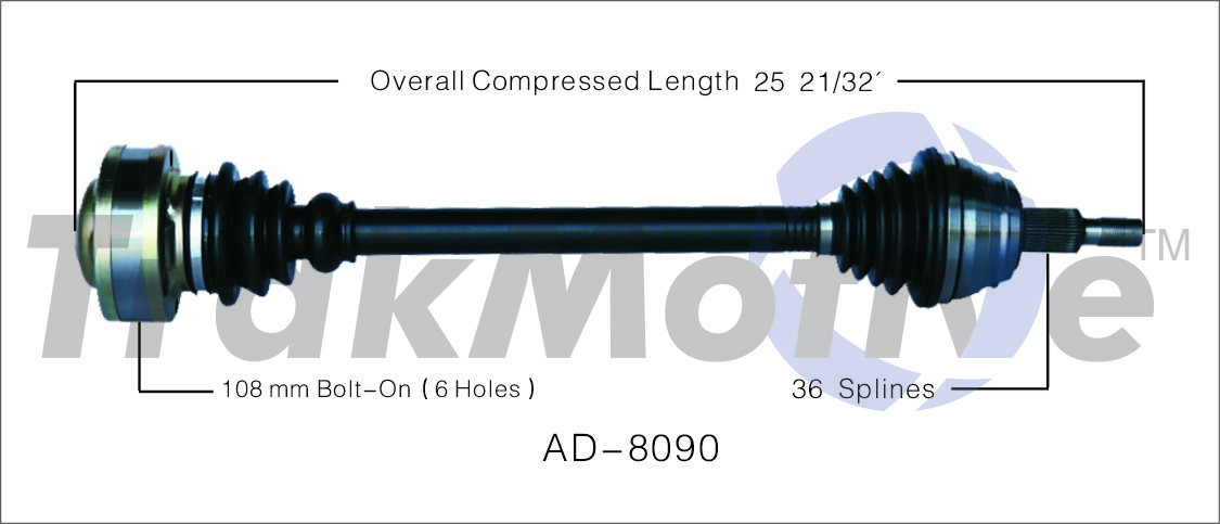 CV Axle Shaft TrakMotive AD-8090