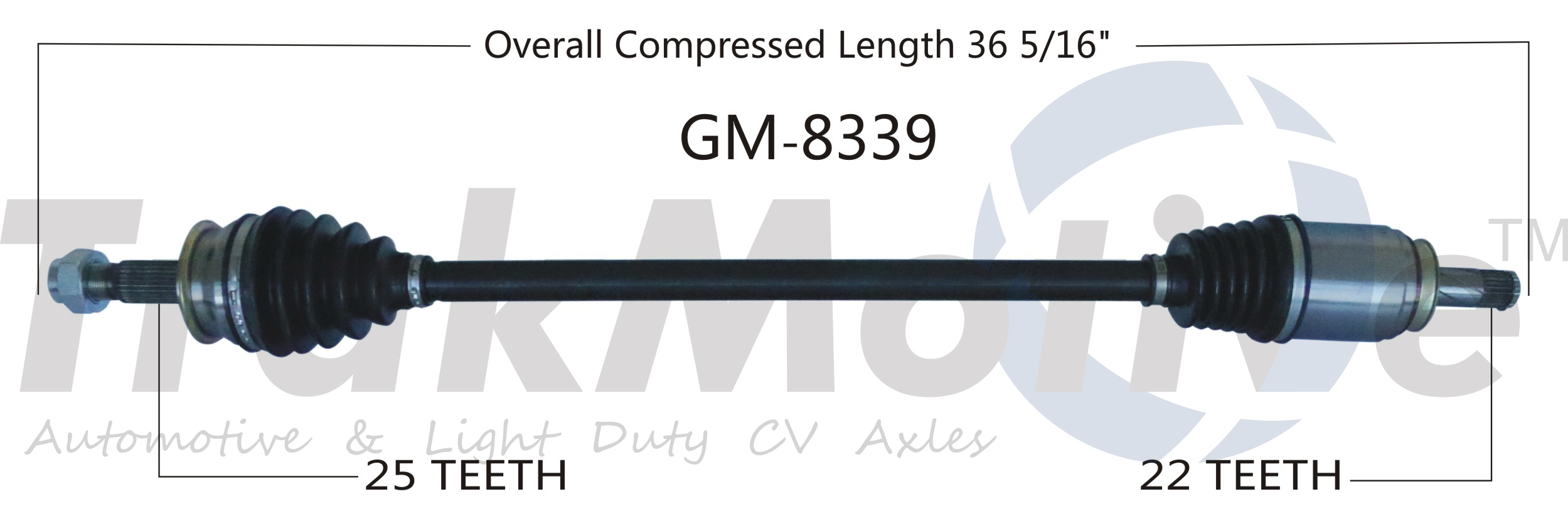 CV Axle Shaft TrakMotive GM-8339