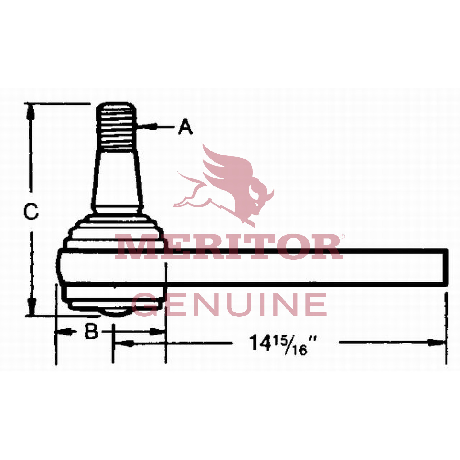 Axle Torque Rod Meritor A3106X154