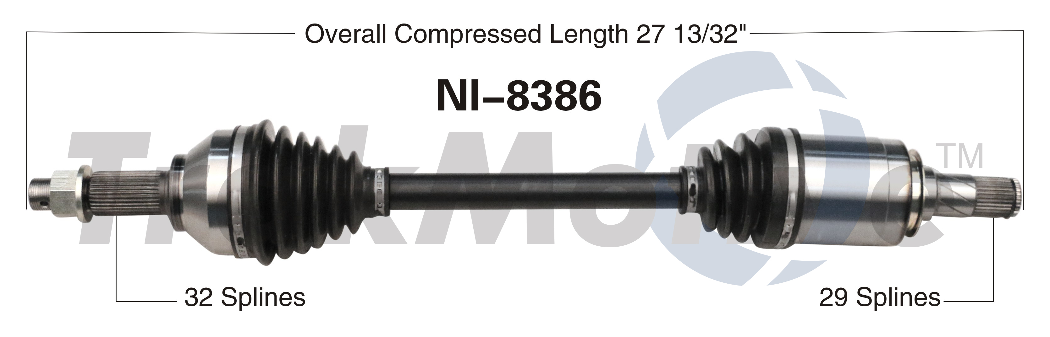 CV Axle Shaft TrakMotive NI-8386