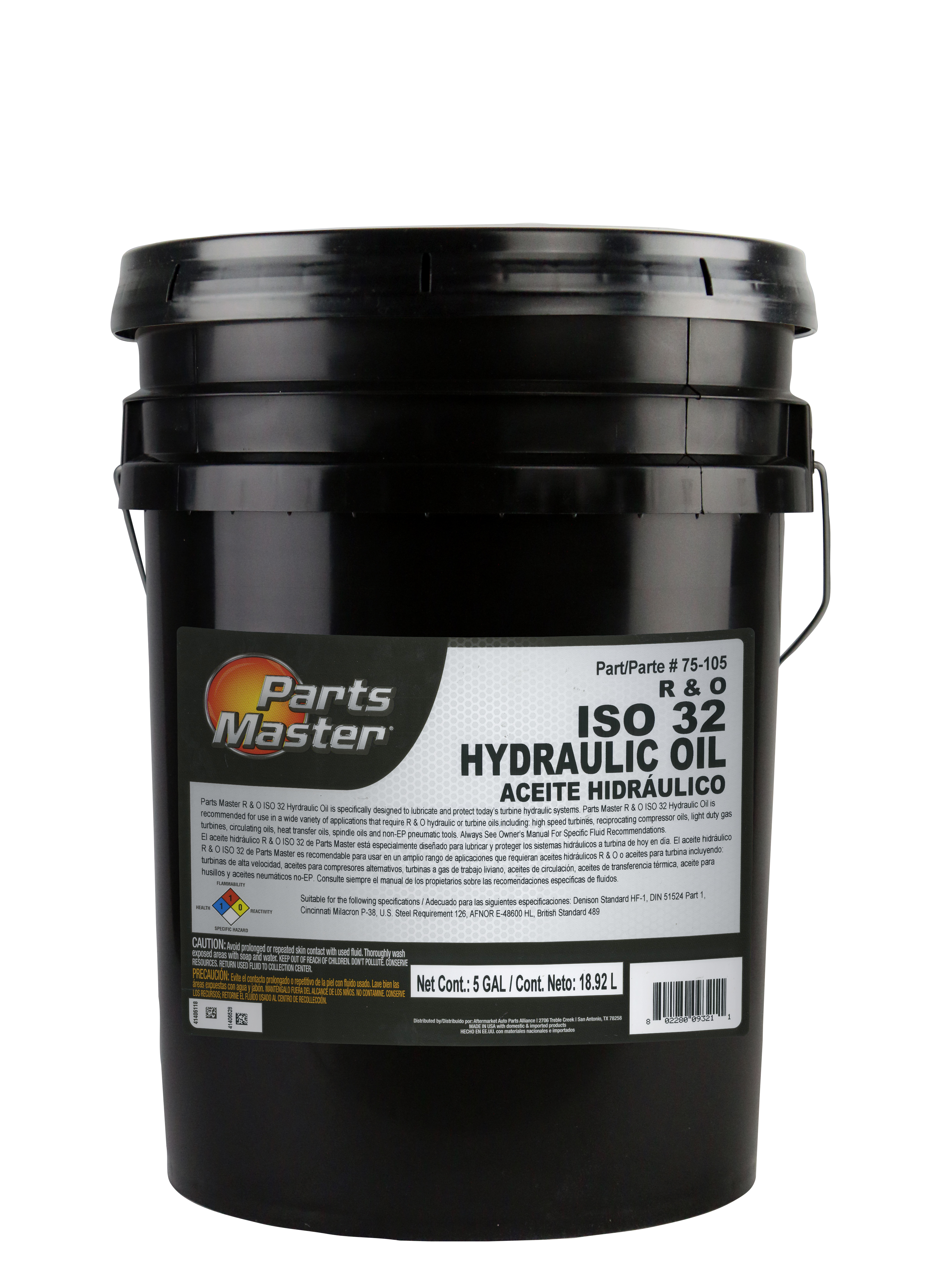 Hydraulic System Fluid Parts Master 75-105
