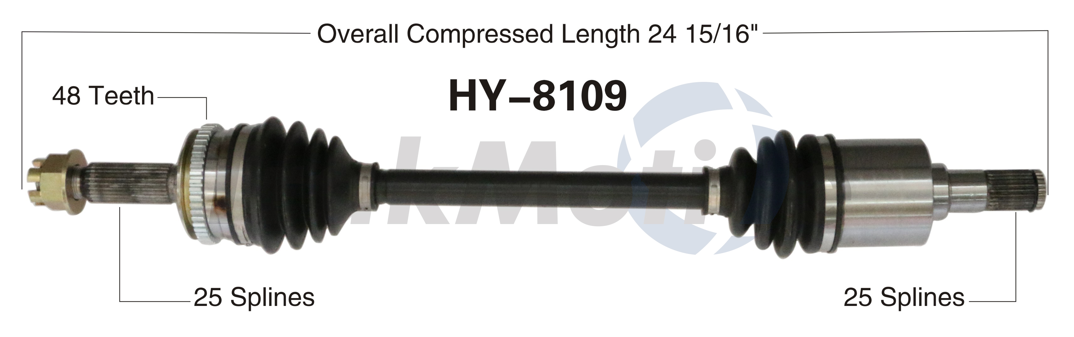 CV Axle Shaft TrakMotive HY8109
