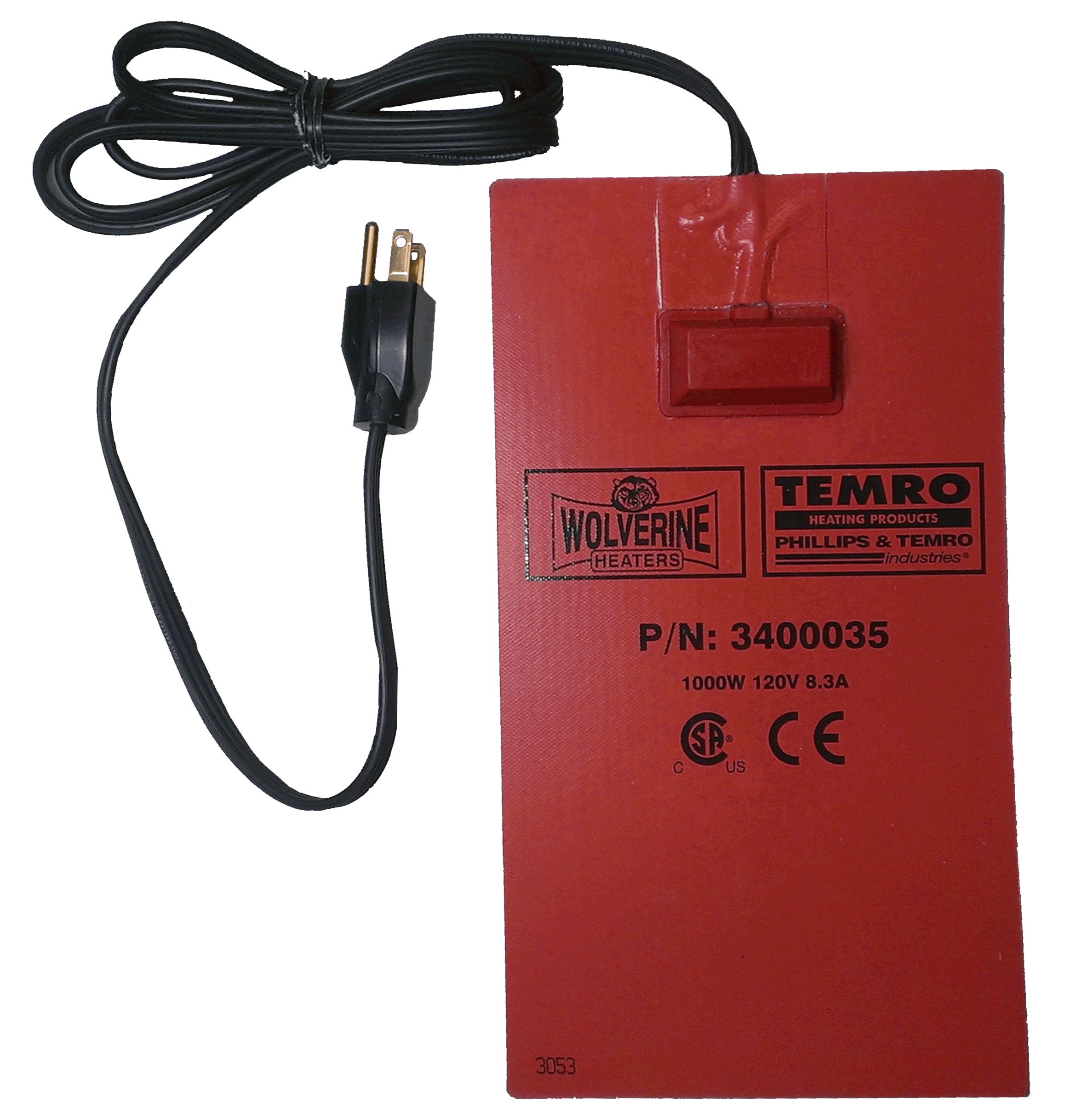 Zerostart | Silicone pad, adhesive-1000w, 120v, 8.3a 3400035