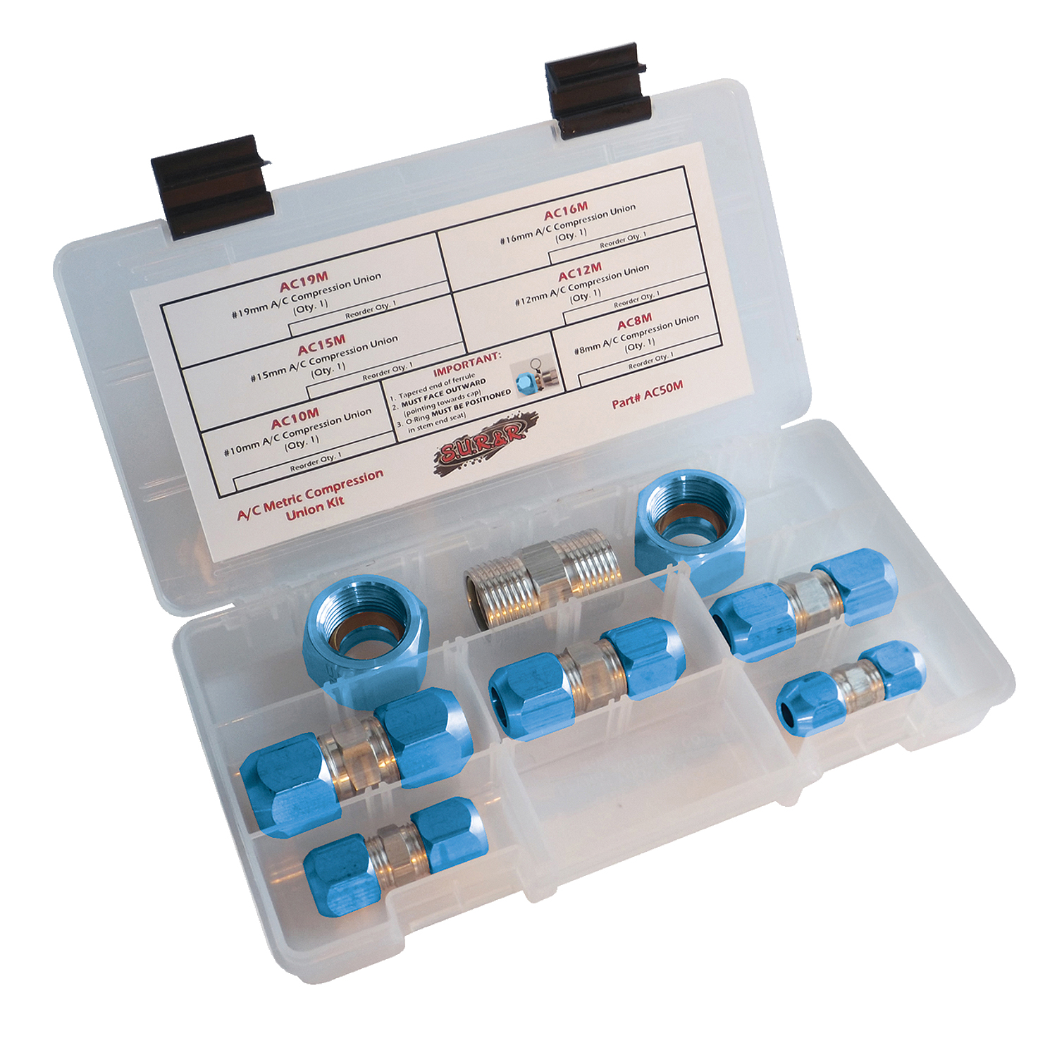 A/C Line Repair Kit S.U.R.&R. AC50M