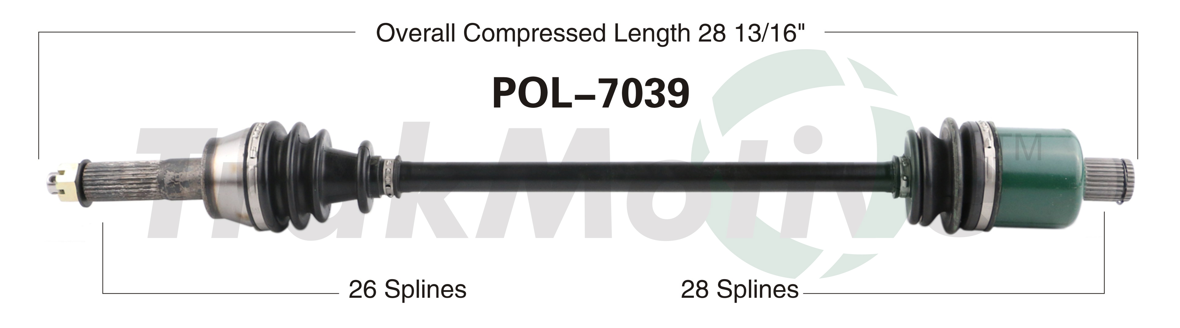 CV Axle Assembly TrakMotive POL-7039