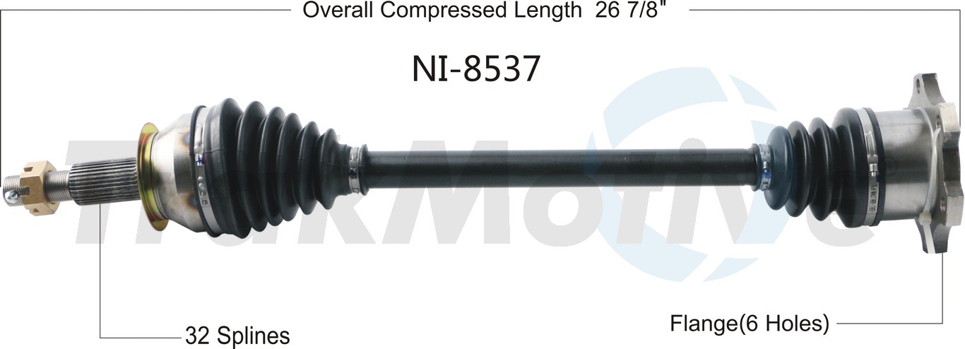 CV Axle Shaft TrakMotive NI-8537