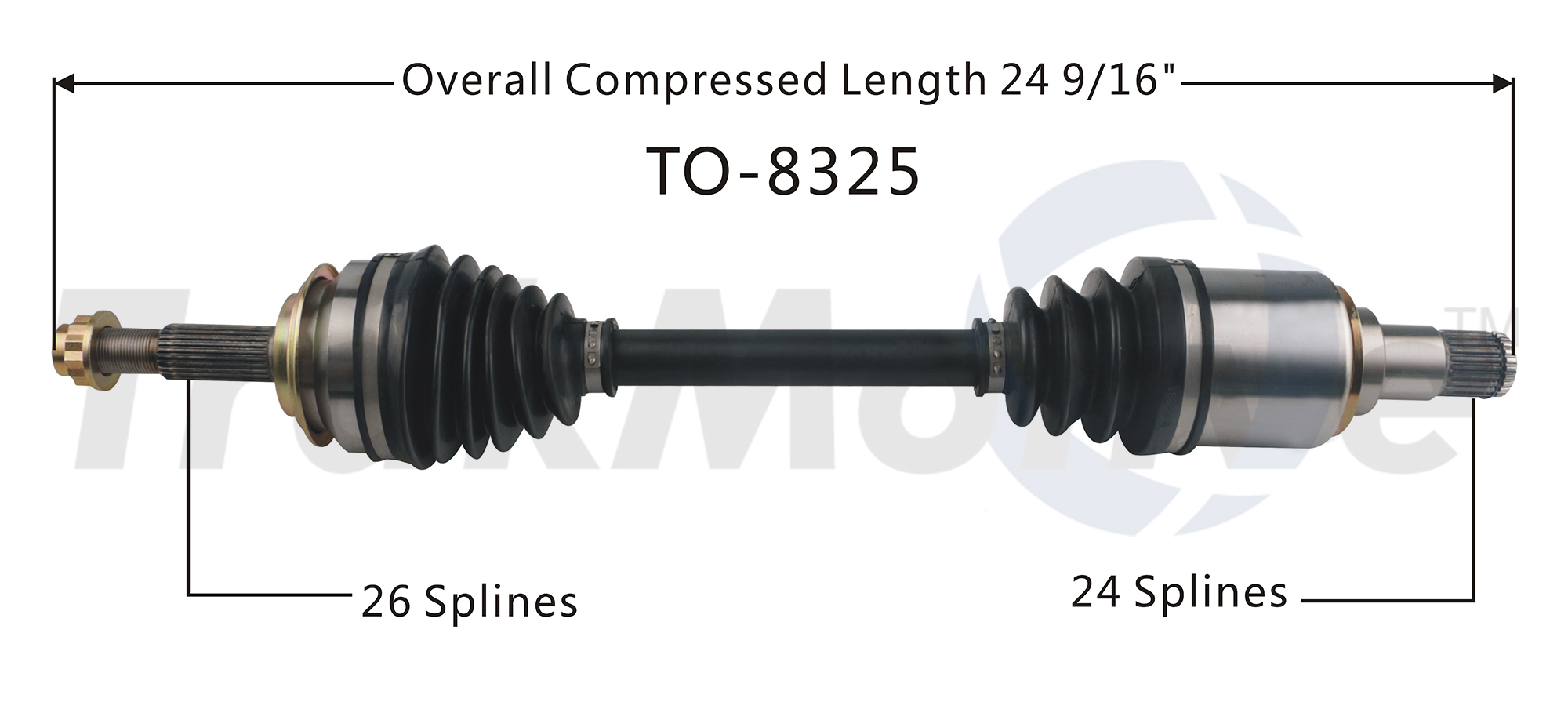 CV Axle Shaft TrakMotive TO-8325