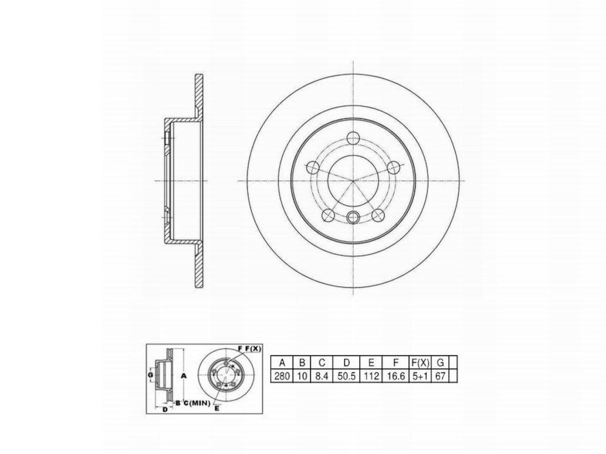 Disc Brake Rotor Perfect Stop PS901600HC
