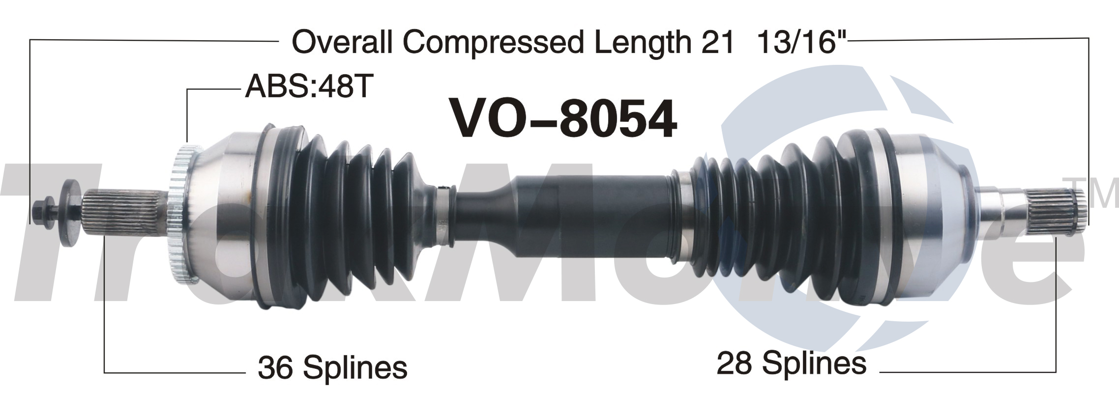 CV Axle Shaft TrakMotive VO-8054