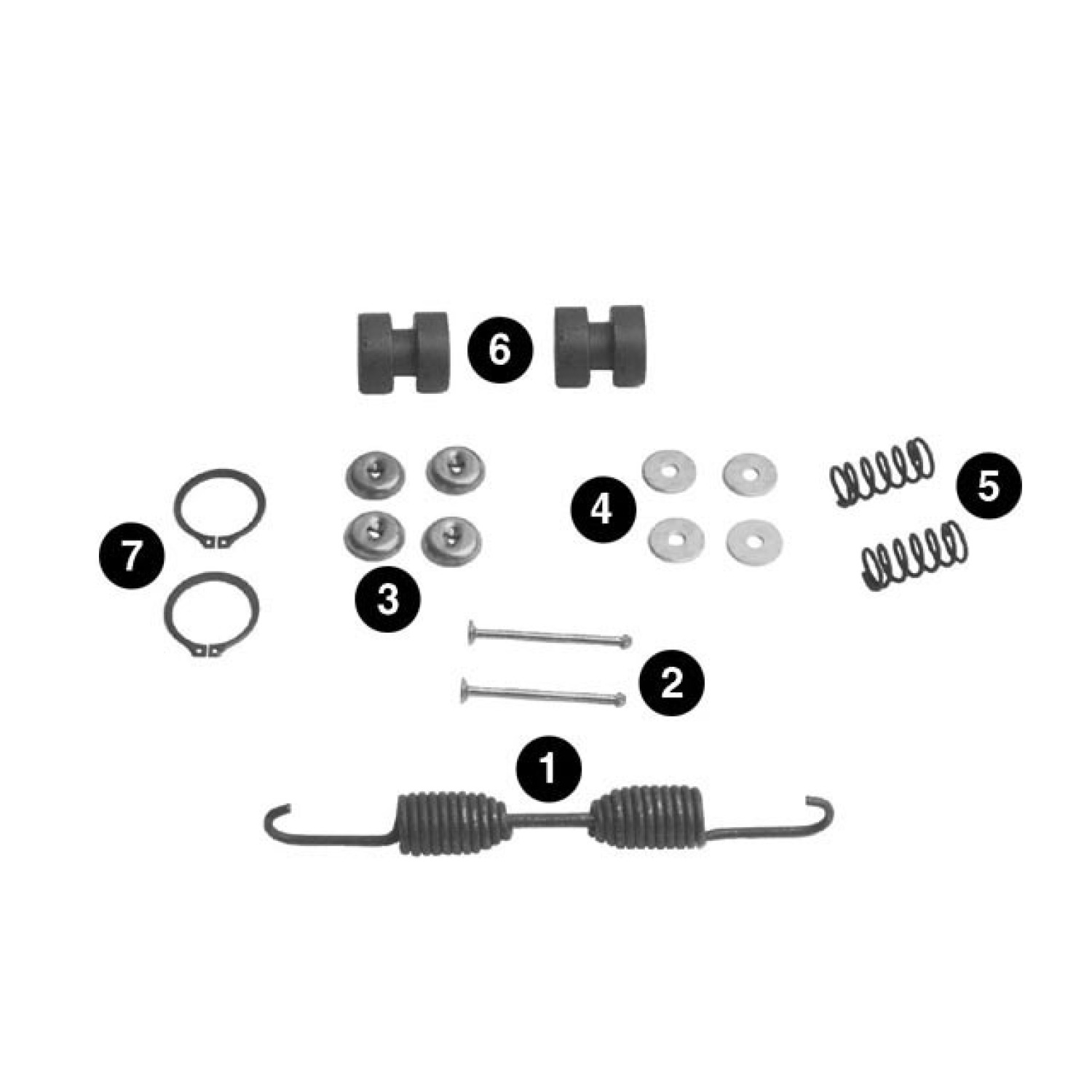 Drum Brake Hardware Kit Meritor KIT9204