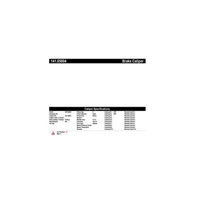 Disc Brake Caliper Centric Parts 141.05004