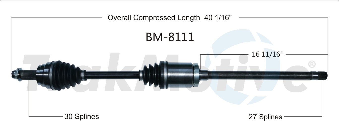 CV Axle Shaft TrakMotive BM-8111