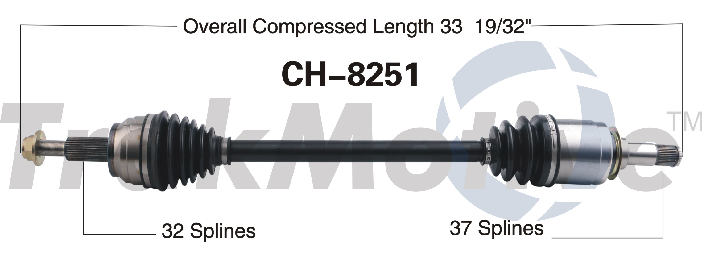 CV Axle Shaft TrakMotive CH-8251