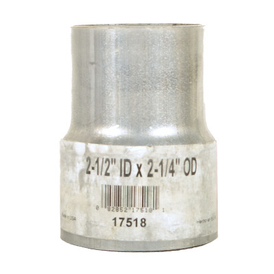 Nickson Exhaust Pipe Adapter, 2 1/2 In. ID to 2 1/4 In. OD