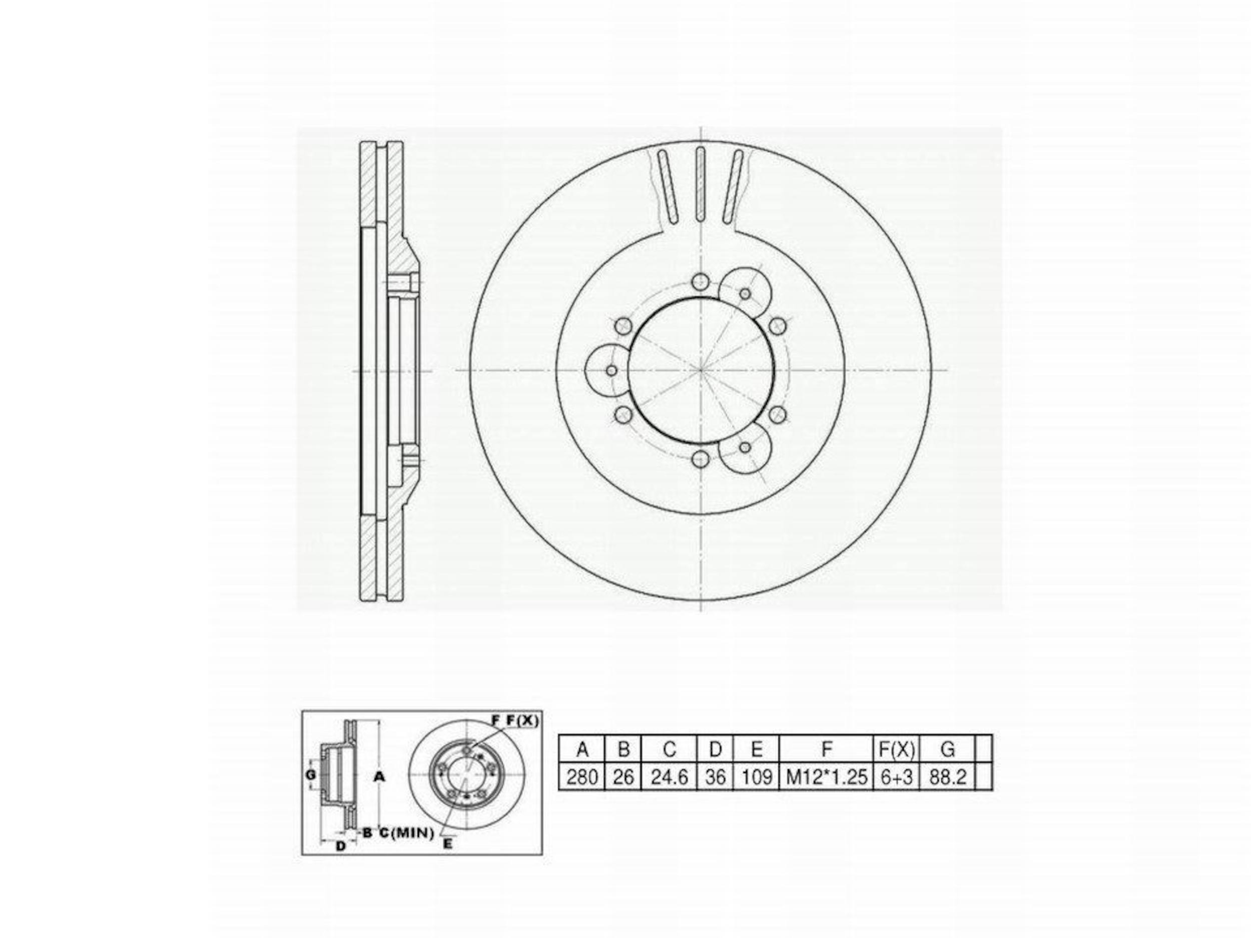 Disc Brake Rotor Perfect Stop PS31163HC