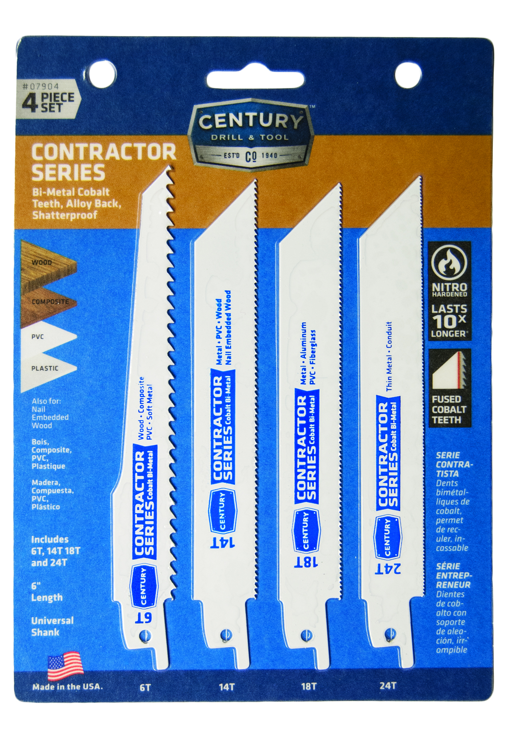 Reciprocating Saw Bit Century Drill & Tool 07904