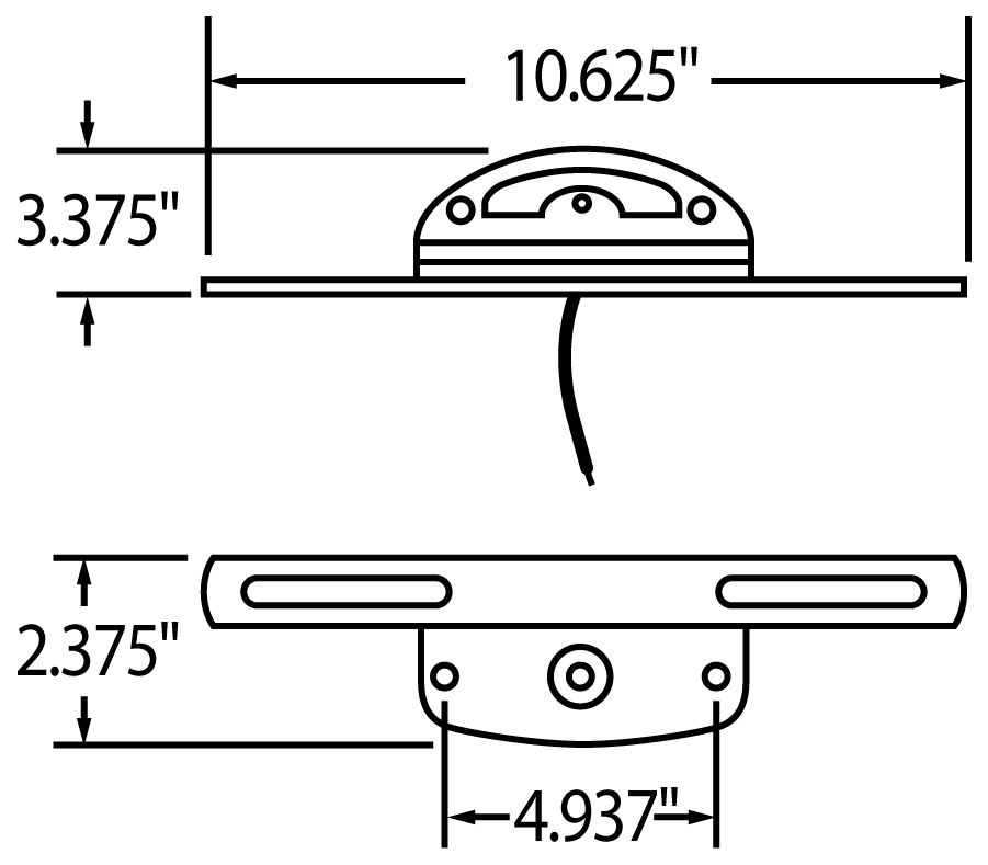 License Plate Light Truck-Lite 435W