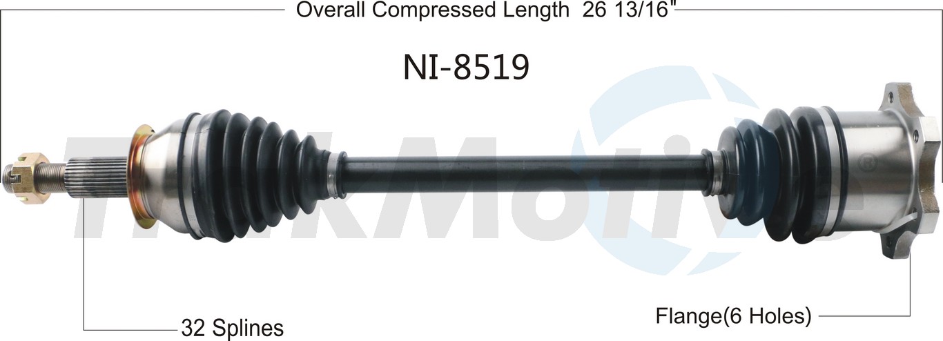 CV Axle Shaft TrakMotive NI-8519