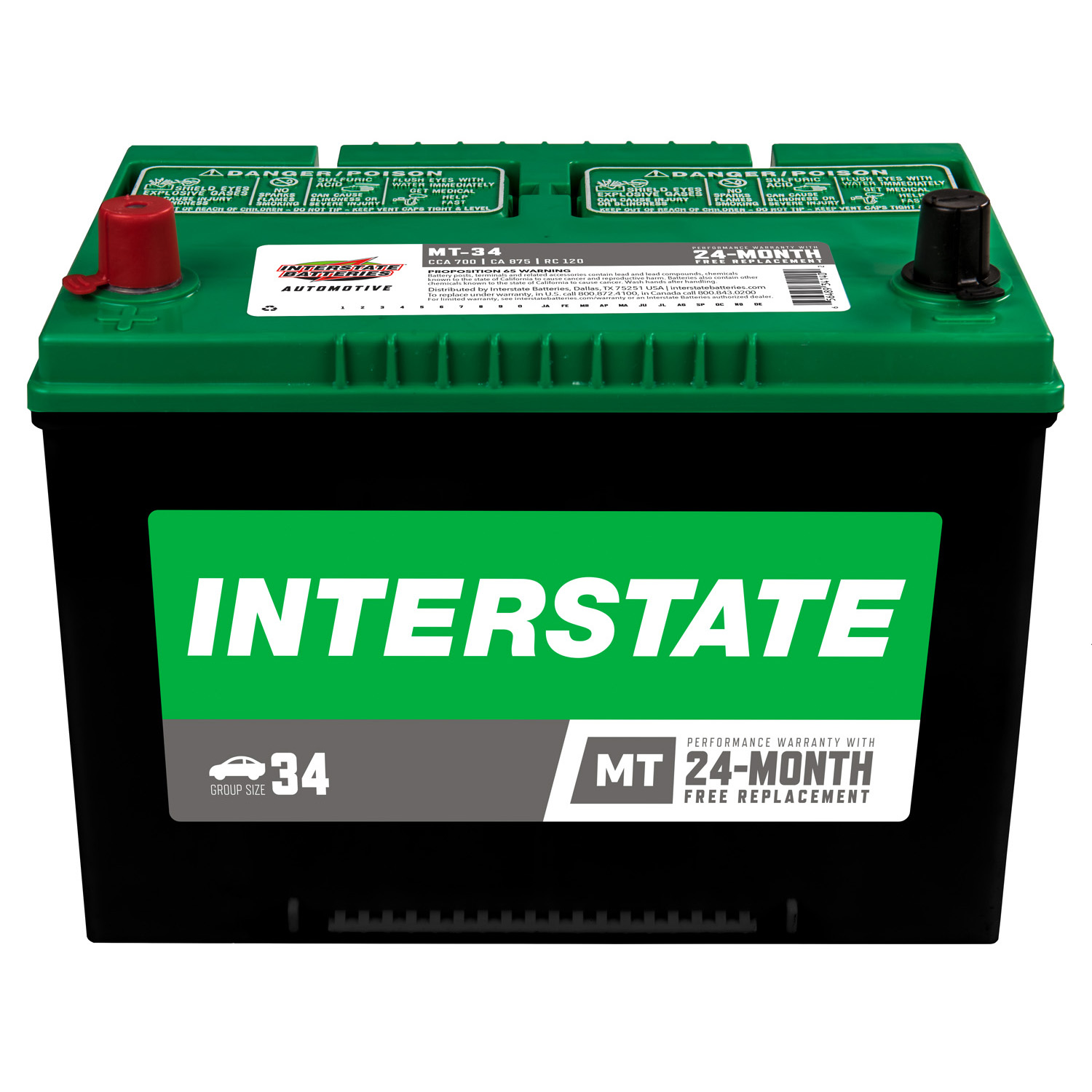 Vehicle Battery Interstate MT-34