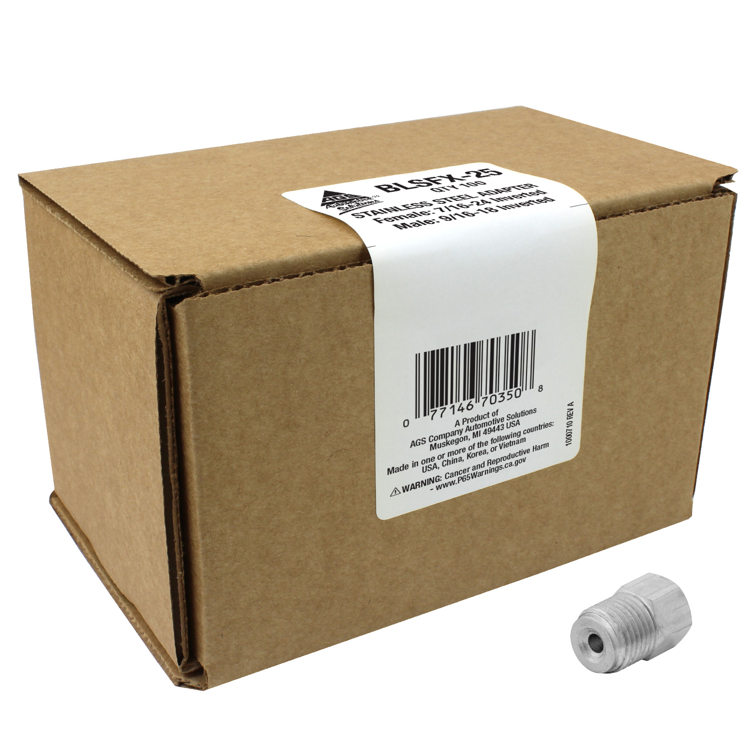 Tube Fitting AGS BLSFX-25