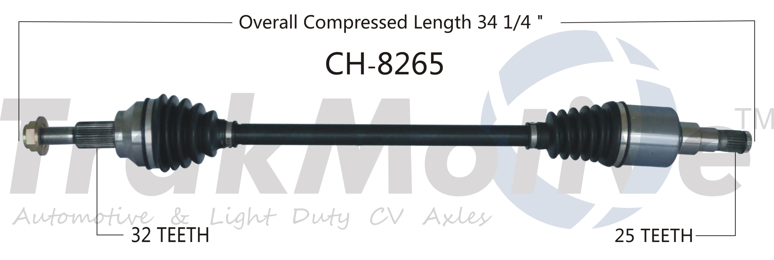 CV Axle Shaft TrakMotive CH-8265