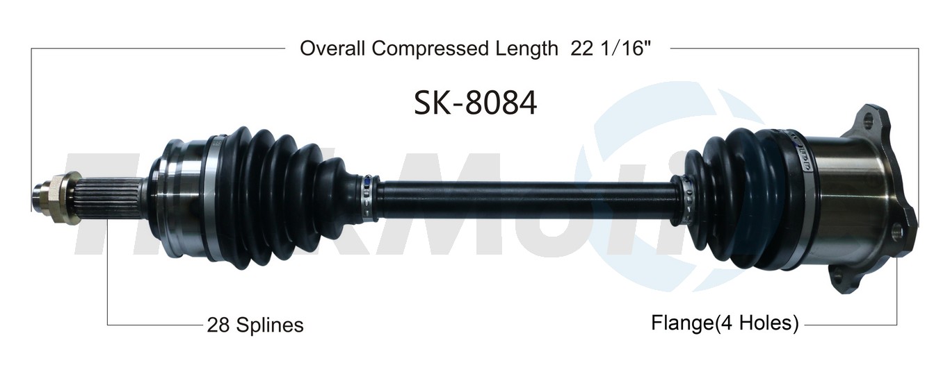 CV Axle Shaft TrakMotive SK-8084