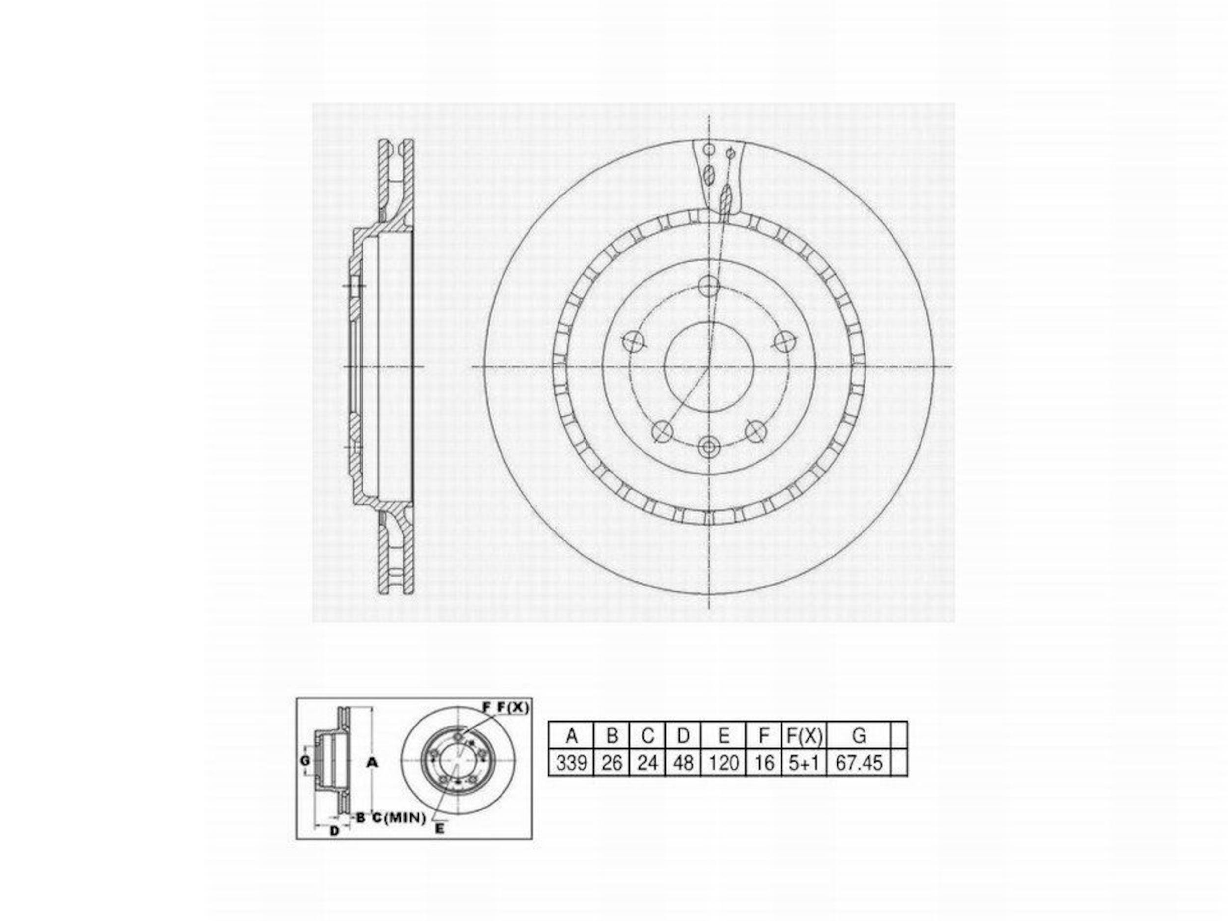 Disc Brake Rotor Perfect Stop PS901624HC