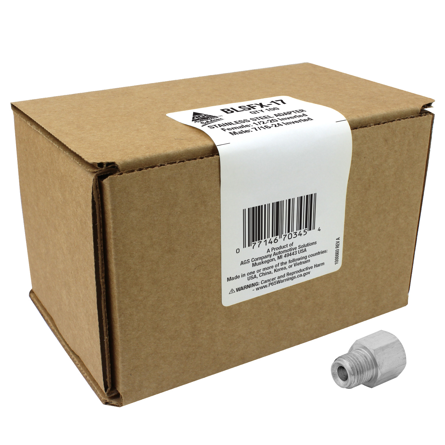 Tube Fitting AGS BLSFX-17