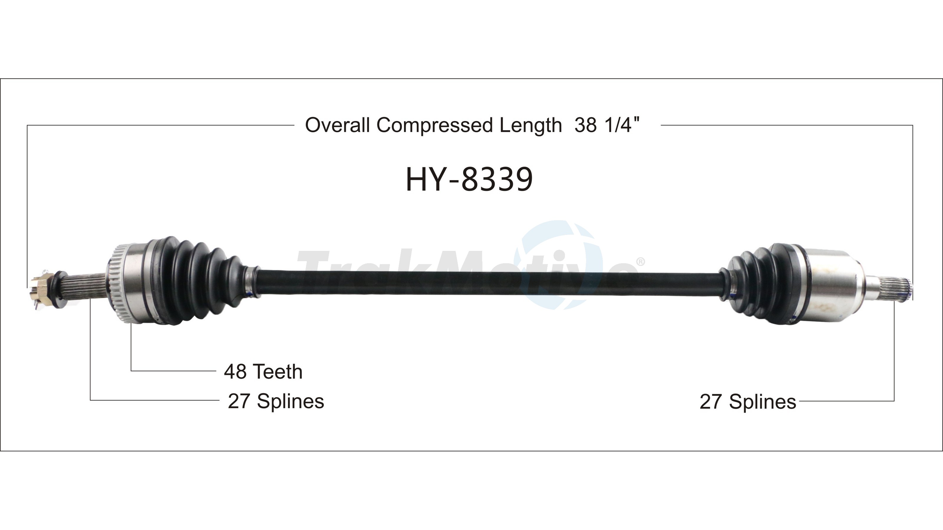 CV Axle Shaft TrakMotive HY-8339