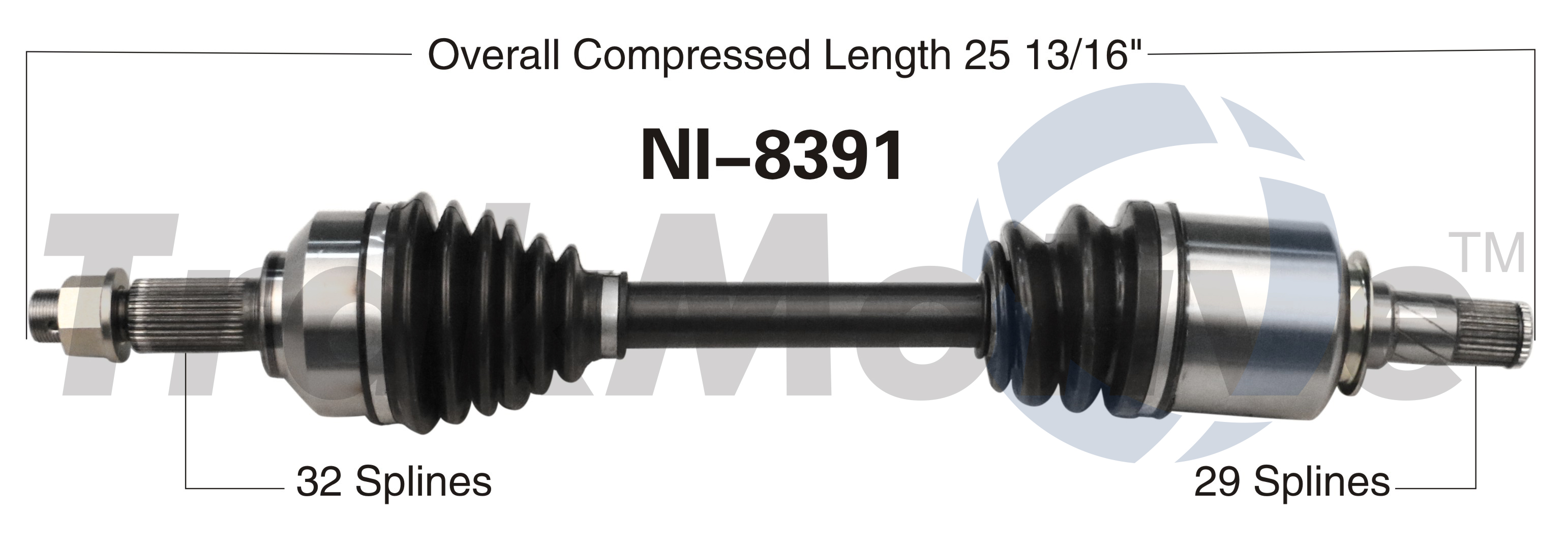 CV Axle Shaft TrakMotive NI-8391