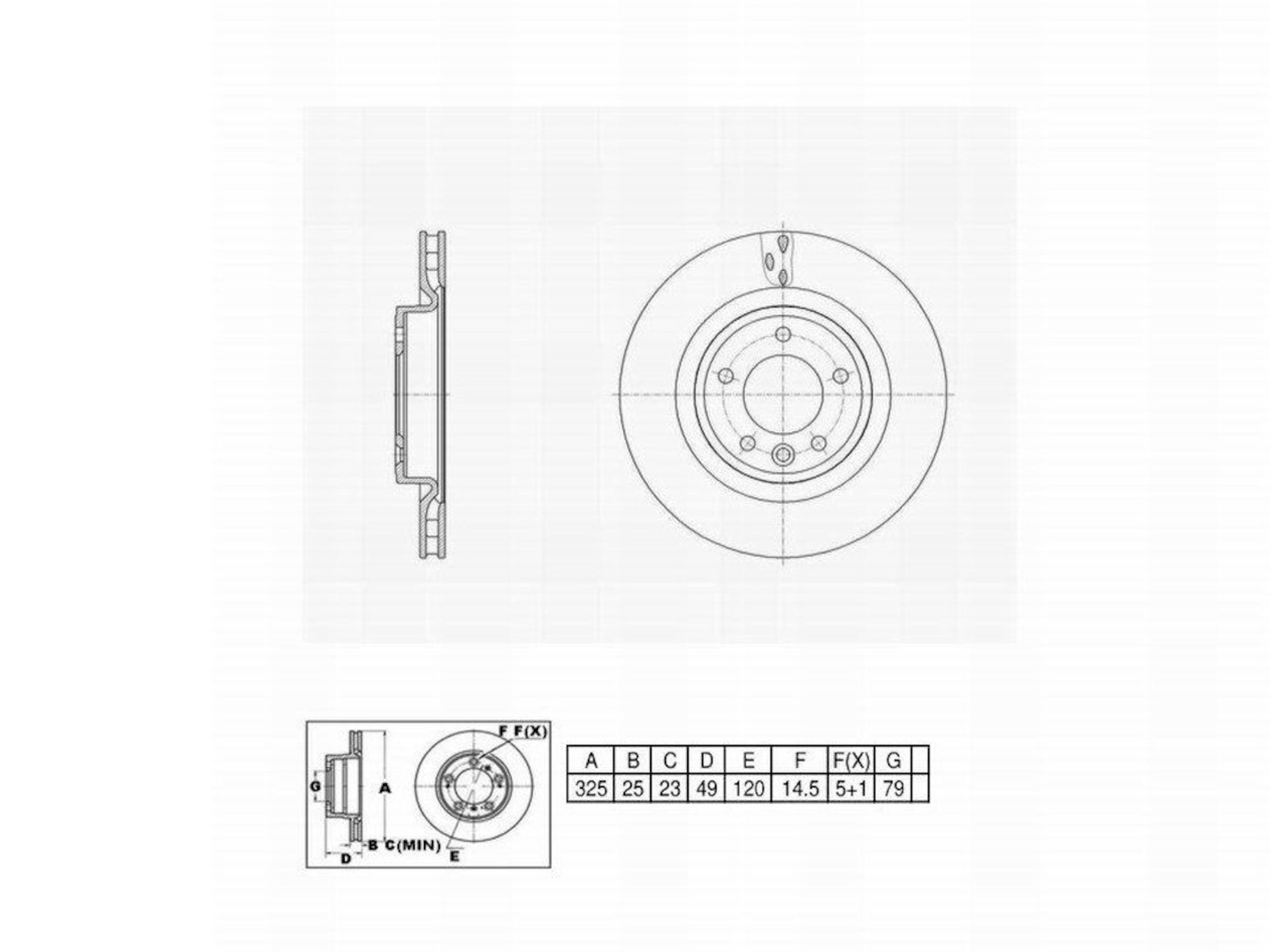 Disc Brake Rotor Perfect Stop PS4422323HC